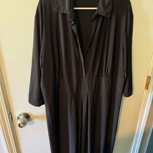 Stylish Black 3/4 Sleeve Dress by LANAB